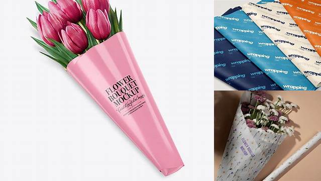 3160+ Flower Wrapping Paper Mockup Free Free PSD for Creatives