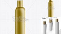 3162+ Gold Plastic Cosmetic Bottle with Cap 200 ml High Resolution