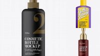 3168+ Matte Cosmetic Bottle with Batcher PSD Mockup Elegant Free Template