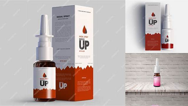 3176+ Nasal Spray Mockup PSD File Download