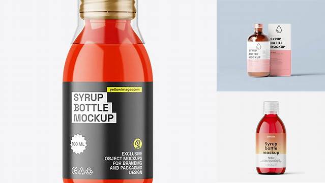 3179+ Syrup Bottle Mockup Free Editable PSD