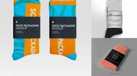 3182+ Sock Packaging Mockup Premium Design Freebie