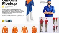 3182+ Work Uniform Mockup For Free Download