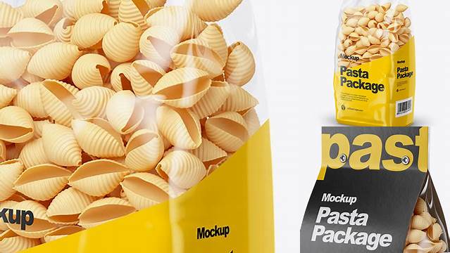 3188+ Conchiglie Pasta PSD Mockup Half Side View Stylish PSD for Free