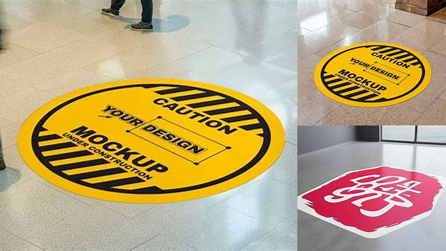 3190+ Floor Decal Mockup Free High Resolution