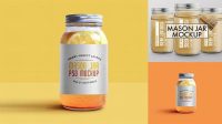 3191+ Mason Jar Mockup High-Resolution PSD Download