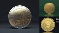 3192+ Gold Coin Mockup Psd Free Include TIFF