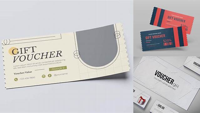 3194+ Free Voucher Mockup Include TIFF