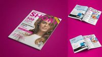 3196+ Glossy Magazine Mockup For Free Download