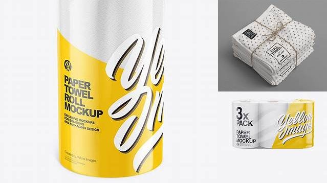 3201+ 3x Paper Towels PSD Mockup For Free Download