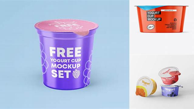 3201+ Glossy Yogurt Cup PSD Mockup Fully Editable Photoshop PSD Free Download