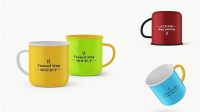 3201+ Matte Enamel Cup PSD Mockup Premium Free Graphic Resource