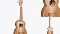 3203+ Wooden Ukulele PSD Mockup Half Side View Mockup PSD Free Download