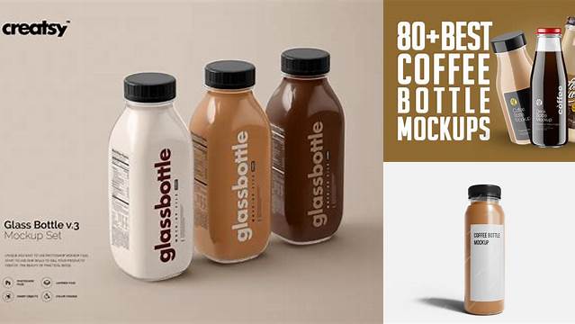 3208+ Coffee Bottle Mockup Free Modern Free PSD Template