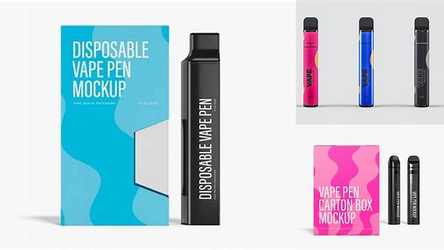 321+ Vape Pen Mockup High-Quality Editable PSD