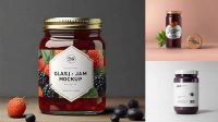 3210+ Glass Apple Jam Jar PSD Mockup Creative and Modern PSD Freebie