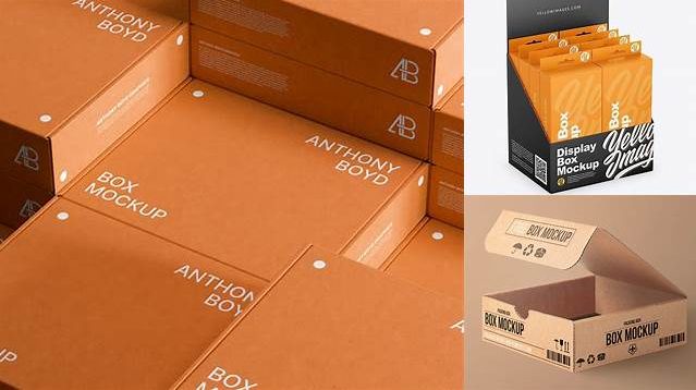 3212+ Display Box With Boxes PSD Mockup Professional Photoshop Design Freebie