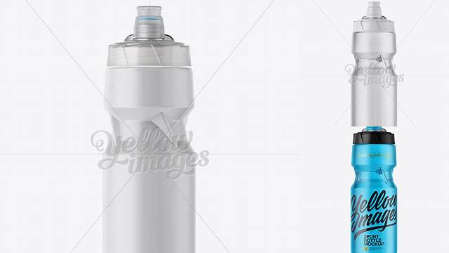 3213+ 710ml Transparent Sport Bottle with Plastic Cap PSD Mockup Download Free Editable PSD Template