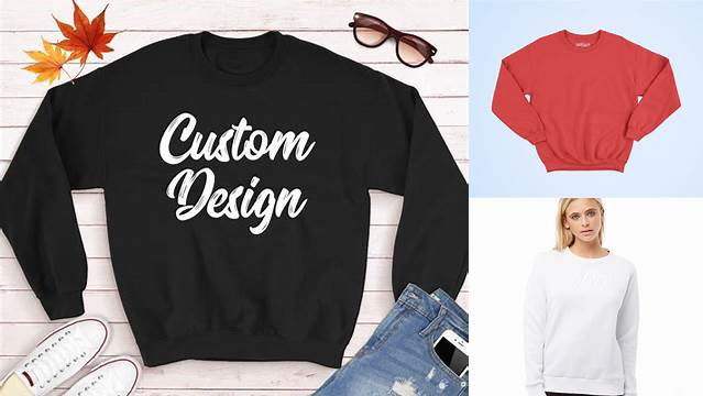 3218+ Women's Crew Neck Sweatshirt Front View High-End Photoshop Mockup