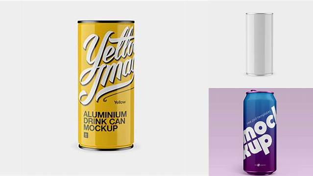 3220+ Glossy Aluminium Can PSD Mockup For Free Download