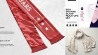 3220+ Scarf Mockup Free Include TIFF