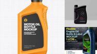 3225+ Engine Oil Bottle Mockup For Free Download