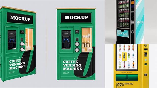 3226+ Vending Machine Mockup Free Customizable Design Files