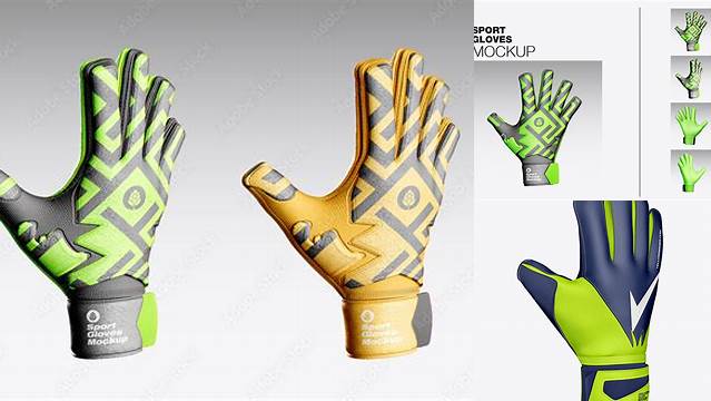 3228+ Goalkeeper Gloves Mockup Include TIFF