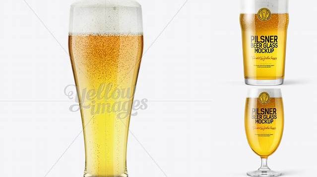 3228+ Weizen Glass with Pilsner Beer PSD Mockup Digital Resource Free Download