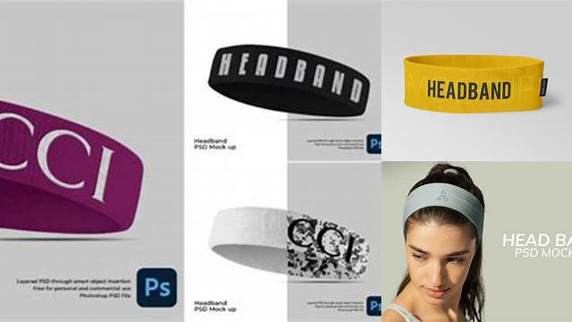 3229+ Headband Mockup Psd Photoshop Freebie