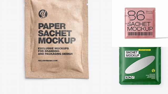 3234+ Paper Sachet Mockup Free Advanced Photoshop Template