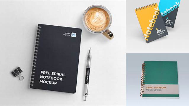 3234+ Spiral Notebook Mockup Psd Free High Resolution