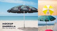 3235+ Beach Umbrella Mockup Hight Resolution