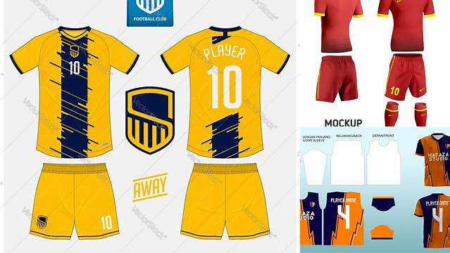 3239+ Mockup Jersey Bola Cdr Layered Photoshop Template