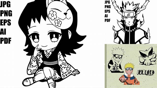 3242+ Free Anime Svg Editable PSD File