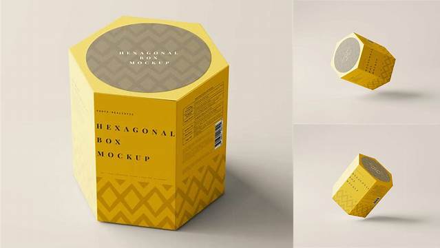 3248+ Hexagonal Box Mockup Free Best for Showcase