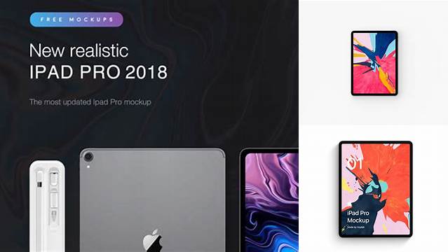 3253+ iPad Pro 2018 PSD Mockup Elegant Photoshop Mockup