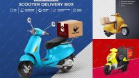 3254+ Delivery Bike Mockup Psd Free Easy Editable