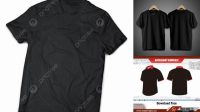 326+ Mockup Kaos Polos Hitam Photoshop Freebie