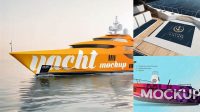 3262+ Yacht Mockup Editable PSD File