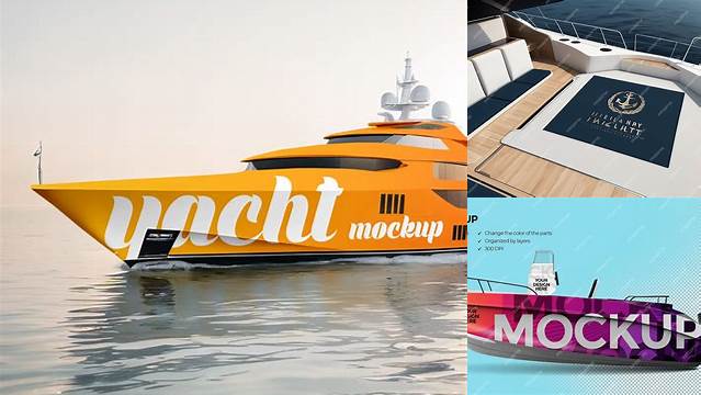 3262+ Yacht Mockup Editable PSD File