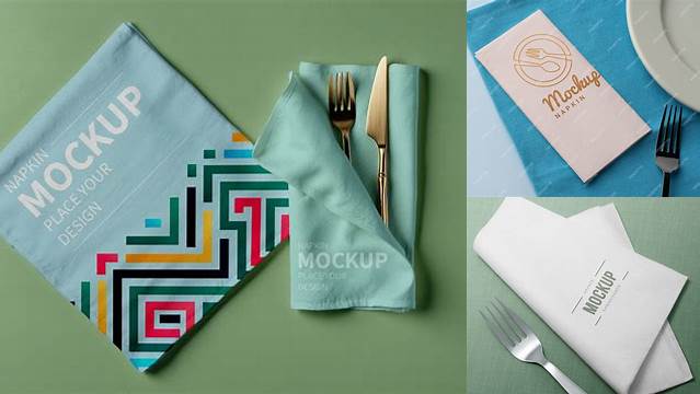 3264+ Napkin Mockup Free Premium Quality PSD Freebie