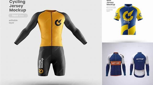 3266+ Cycling Jersey Mockup Psd Free Best for Showcase