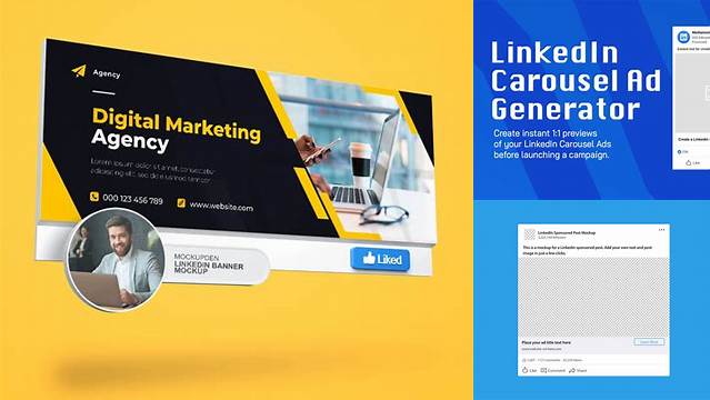 3266+ Linkedin Ad Mockup For Free Download