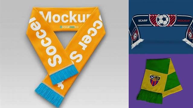 3269+ Soccer Scarf Mockup Free Easy Editable