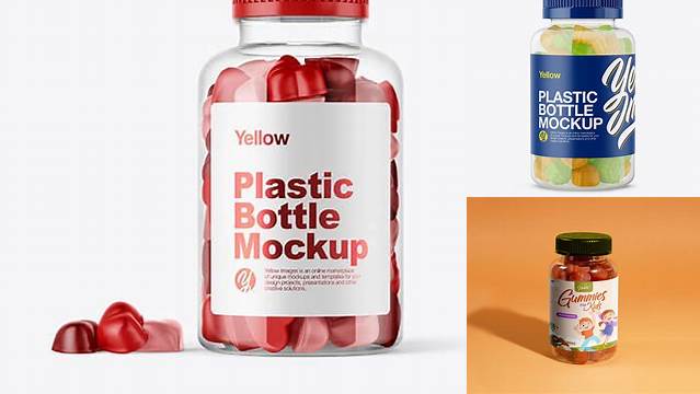 3271+ Gummies Bottle Mockup Free Mockup PSD