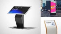 3271+ Kiosk Mockup Psd Include TIFF