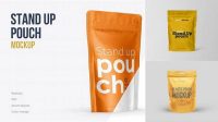 3271+ Matte Stand Up Pouch with Zipper PSD Mockup Half Side View Download Free