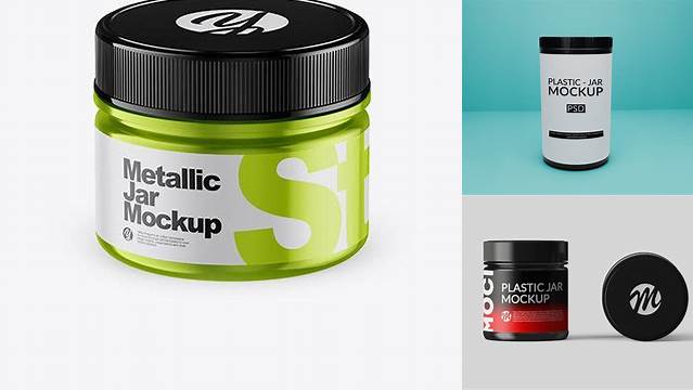 3274+ Metallic Plastic Jar PSD Mockup High-End PSD Download