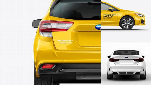 3274+ Subaru Impreza 2017 PSD Mockup Back view Digital Resource Free Download